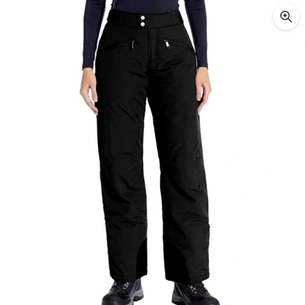 WHITE SIERRA WOMENS BLACK TOBOGGAN INSULATED SKI PANTS SIZE SMALL NWT